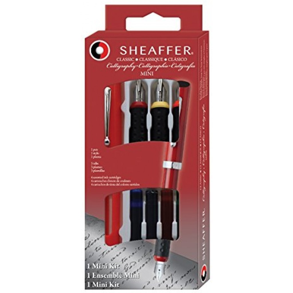 

SHEAFFER CALLIGRAPHY MINI SET RED TRIM SPECIAL GIFT 73400