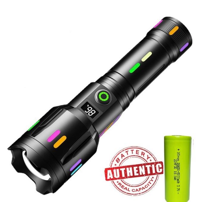 Senter LED Super Terang COBA F351 M80 Zoom Terlaris