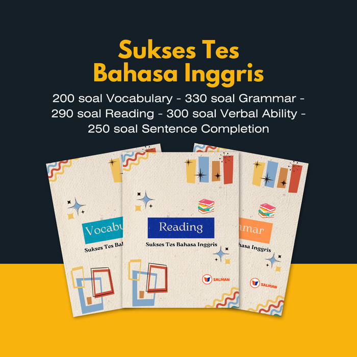 

BERGARANSI MODUL EBOOK 1300 SOAL TES BAHASA INGGRIS PASCASARJANA, KEDINASAN, DLL
