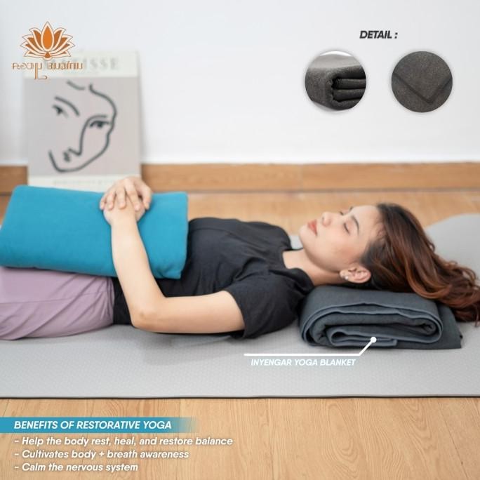 Iyengar Yoga Blanket / Blanket Senam Yoga / Selimut Olahraga Yoga Wool