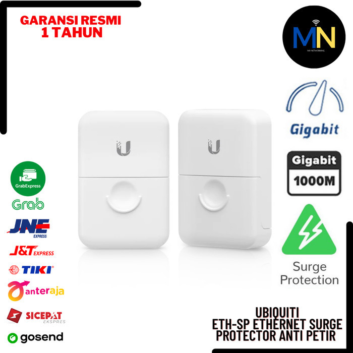 STOK TERBARU!! Ubiquiti ETH-SP Ethernet Surge Protector Anti Petir UTP LAN Outdoor