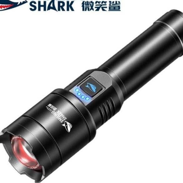 SENTER LED SMILING SHARK SD-5220 M80 - CAHAYA SUPER TERANG Terlaris