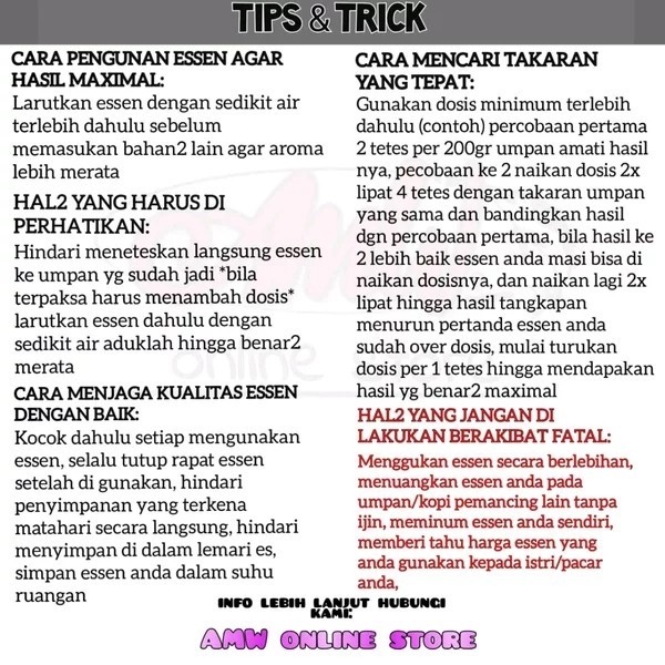 Asam Amino Cair Umpan Mancing