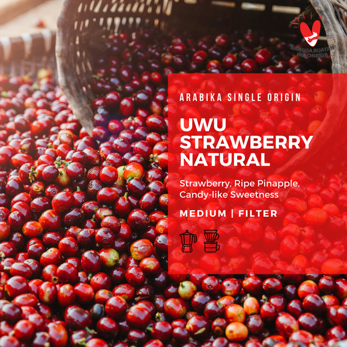 

Arabika Uwu Strawberry 200 Gr Roast Bean Coffee - Kopi Biji Matang