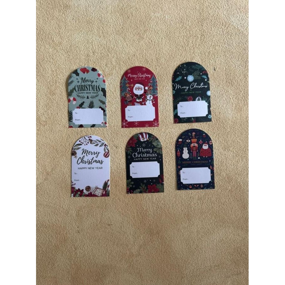 ```````] Tag Natal, Hang Tag Natal Lucu, Kartu Merry Chirstmas, Hiasan Natal