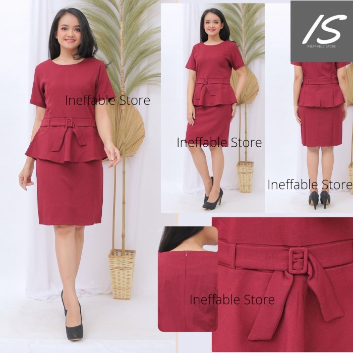 Dress Wanita Ineffable-06 Kerja/Kantor/Formal - Premium