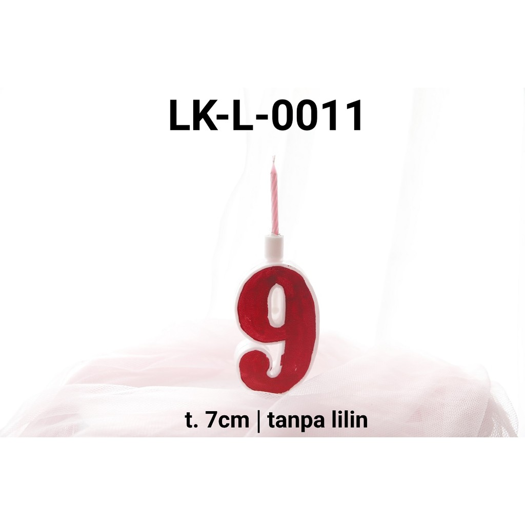 LK-L-0011 Tempat lilin plastik lokal angka 8 delapan (MAINAN LOKAL)