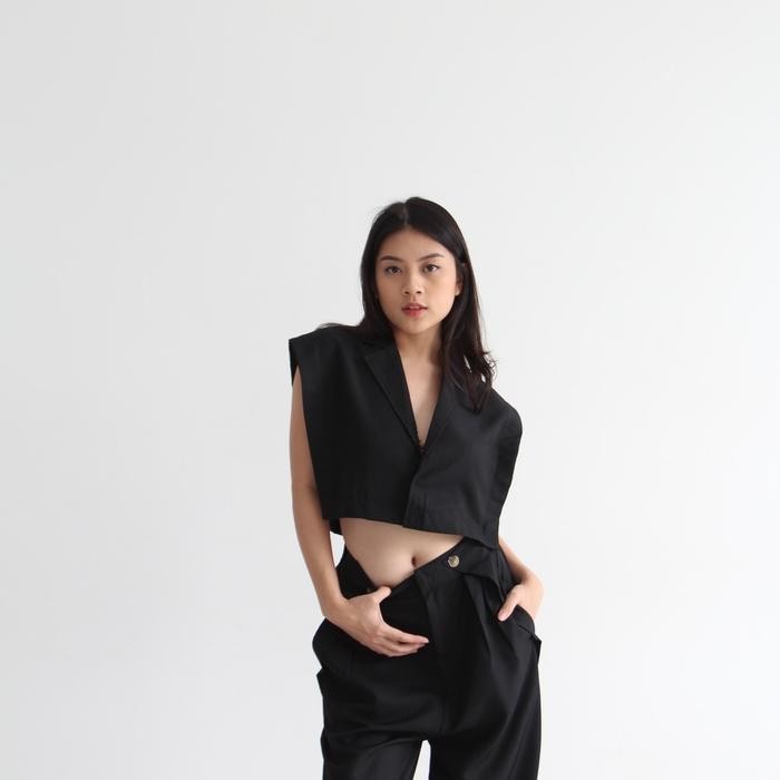 Alma Set - Setelan Vest Wanita / Rompi Wanita / Oneset / Set Celana Wanita/ / Vest Set / Women Vest