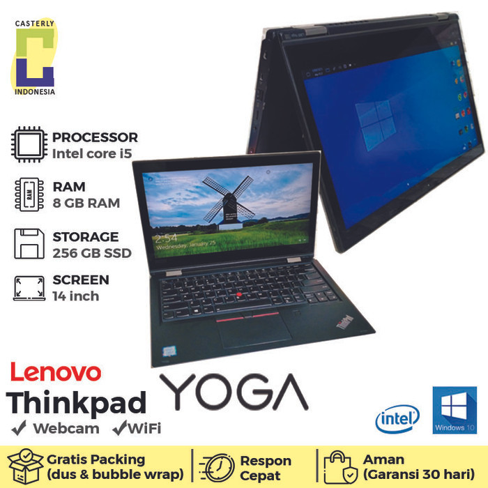 Laptop Lenovo Thinkpad Yoga X380 L380 Core I5/I7 Ram 8 Ssd 256 13 Inch