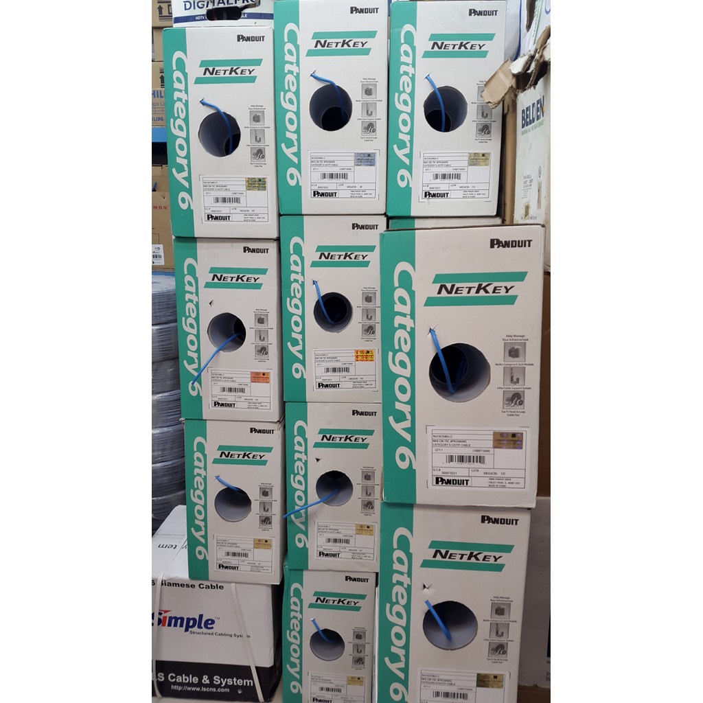 Kabel Lan Utp Panduit Cat 6 100 Meter / Panduit Cat6 / Panduit