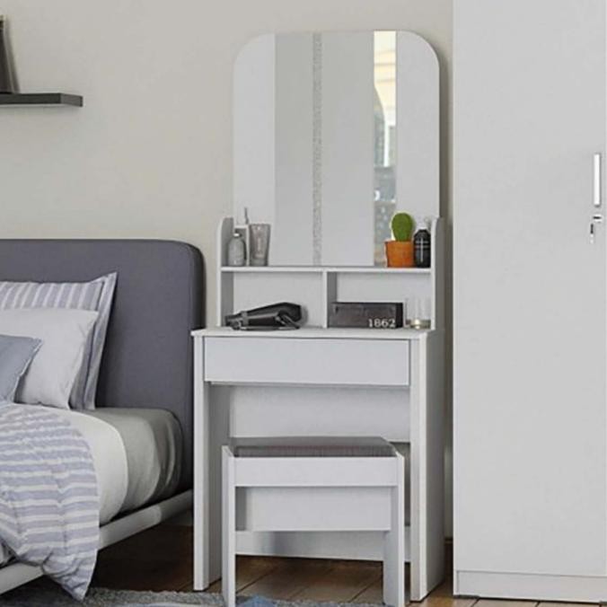 CO Meja rias sederhana simple putih minimalis 60cm BANDUNG