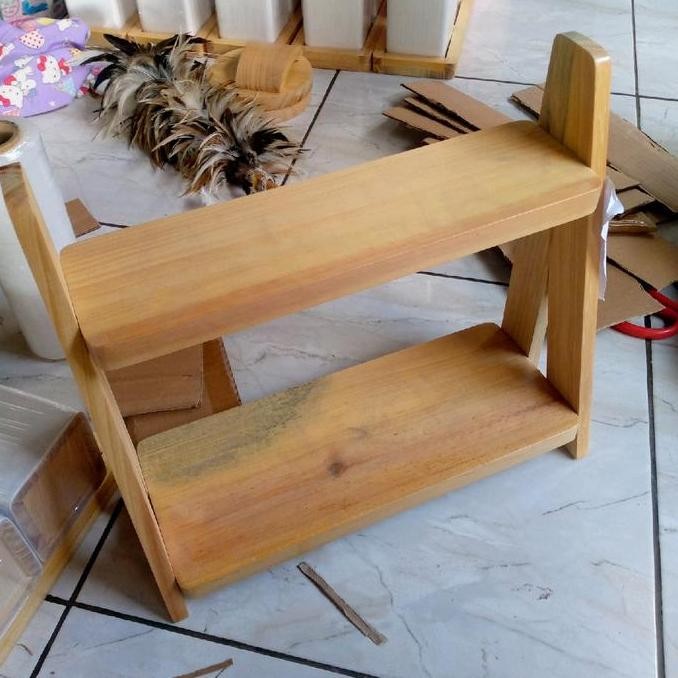 Miliki Rak Bumbu Dapur Kayu Serbaguna Model Terbaru Untuk Menyimpan Bumbu & Peralatan Dapur