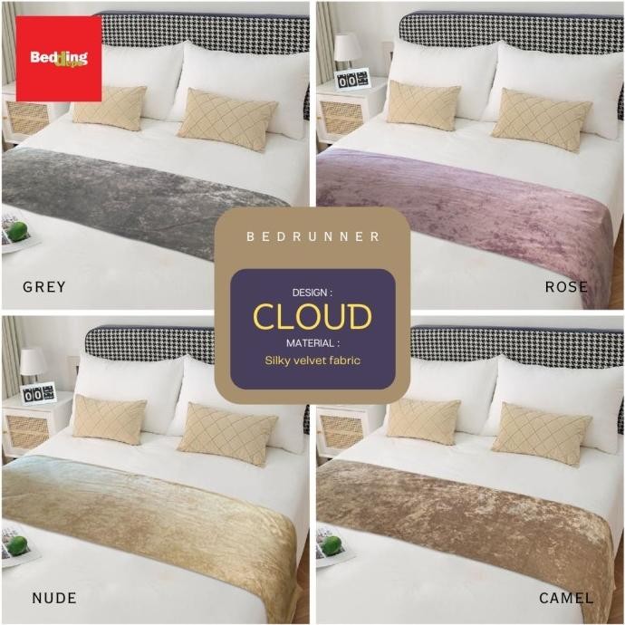 CO Bedding Depo - Bed Runner Hotel Motif Cloud