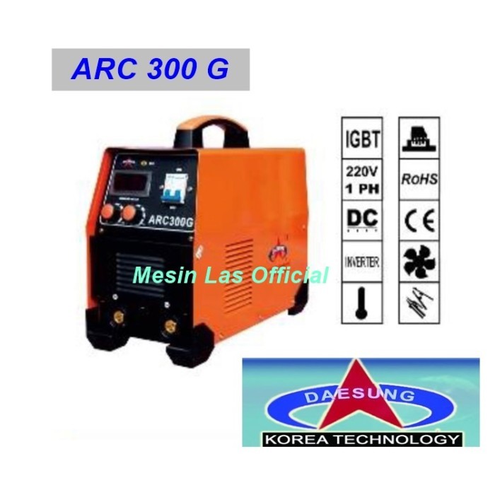 Mesin Las Listrik Arc 300 G BT Daesung Korea Teknologi