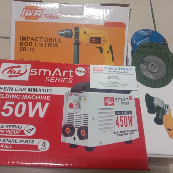 paket mesin las 450watt komplit Mesin bor mesin gerinda