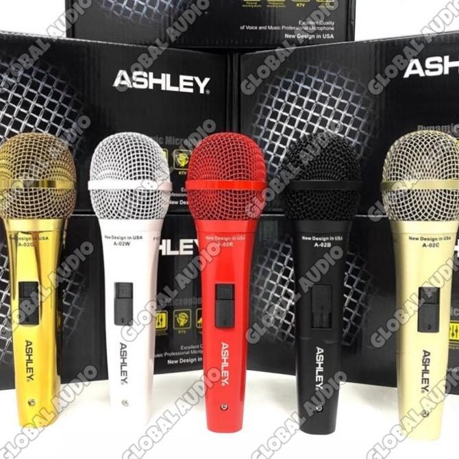 Sale Mic Kabel Ashley A 02B Black Series Original A02B Hitam Ashley