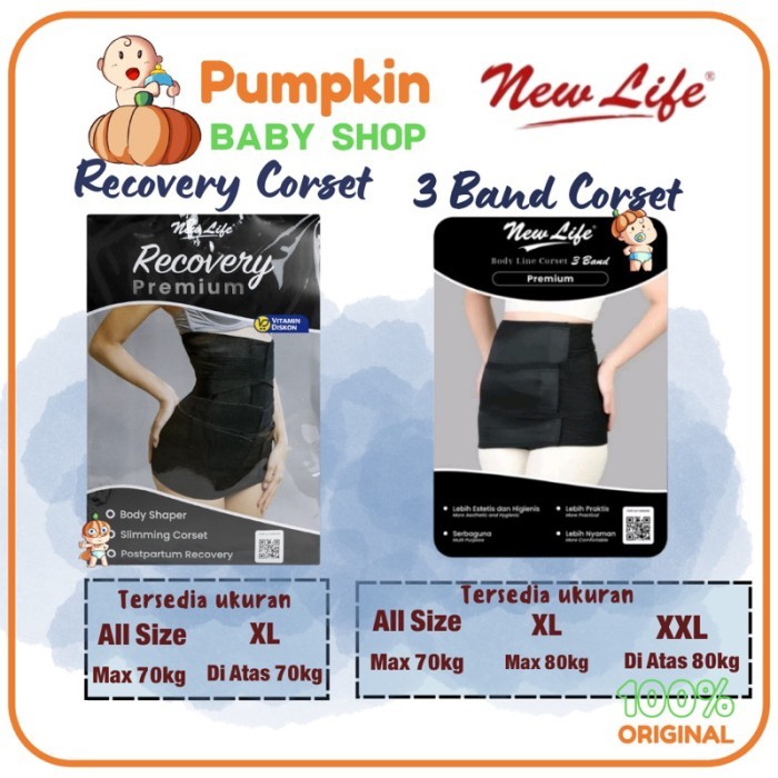 New Life Korset 3 Band Korset Recovery New Life