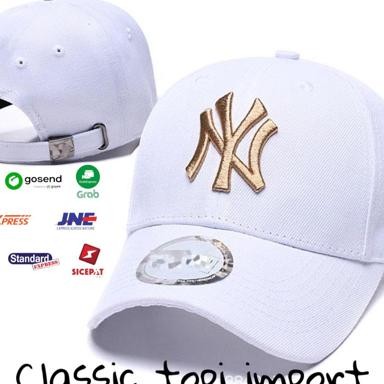 Topi Baeball Fahion Tulian Depan Plat Metal Bei Pria Cowo Cewe Bordir Ny Lit