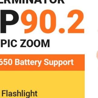 Senter LED XHP90.2 ZOOM - Senter Saja Tanpa Baterai Terlaris