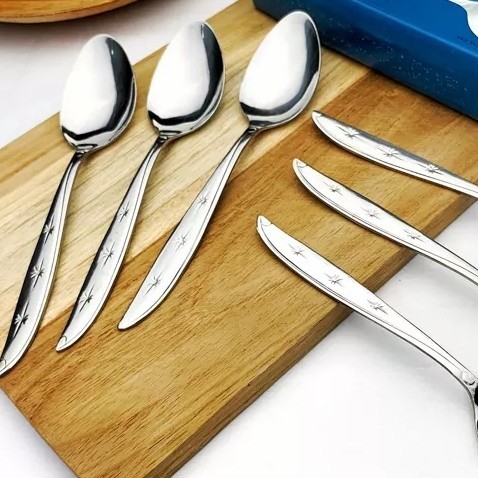 ><><><] Sendok Makan Stainless Tebal Premium Cafe Restoran Hotel Dinner Spoon