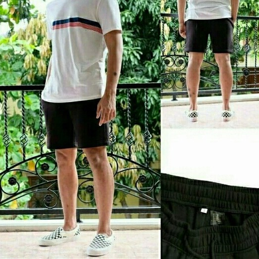 Celana Pendek H&M Pria Celana Santai Cowok