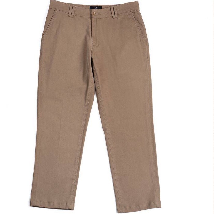 Fadkhera Eqbal Mocca Celana Chinos Pria Dewasa Modern Ankle Pants Slimfit