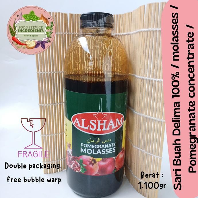 

Ready oke] Sari buah delima 100% 1.1kg / molases / pomegranate concentrate / konsentrat sari buah