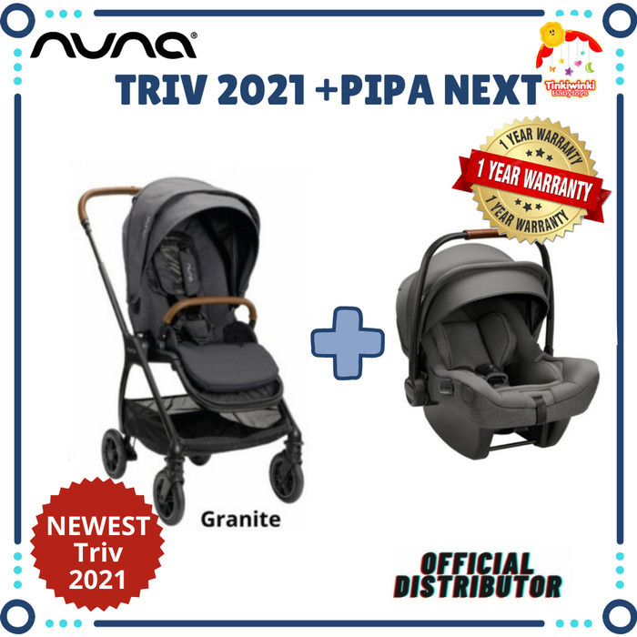 NEW NUNA TRIV TRAVEL SYSTEM with NUNA PIPA LITE