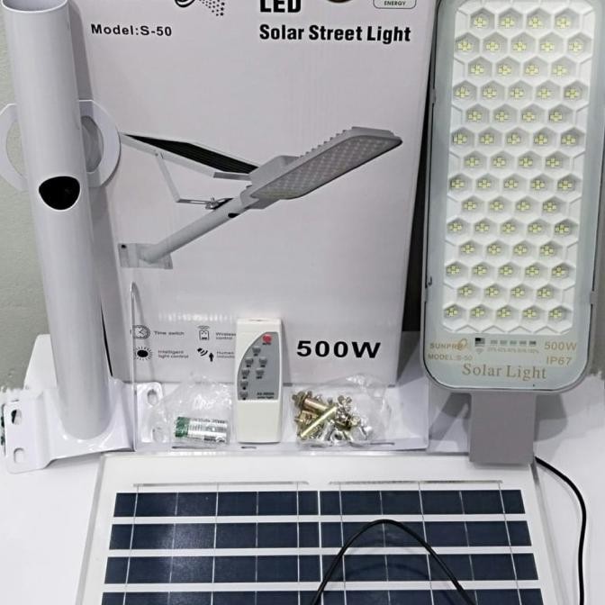 Lampu jalan Solar Panel tenaga surya sunpro 500w  S-50 / LED solar street light