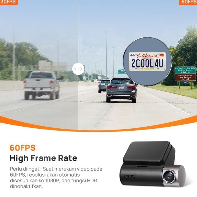 70mai Dash cam A510 Set Dash Camera Cam Mobil GPS ADAS Smart Dashcam Camera 4G
