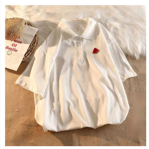 Epix Apparel KAOS POLO CUTE WATER MELON STRAWBERRY Sablon Big Size Kaos Jumbo logo Simple Polo Shirt