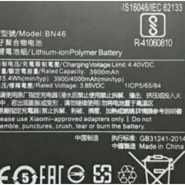 BATERAI ORIGINAL 100% XIAOMI REDMI NOTE 8 BN46 REDMI NOTE8 BN-46 Terlaris