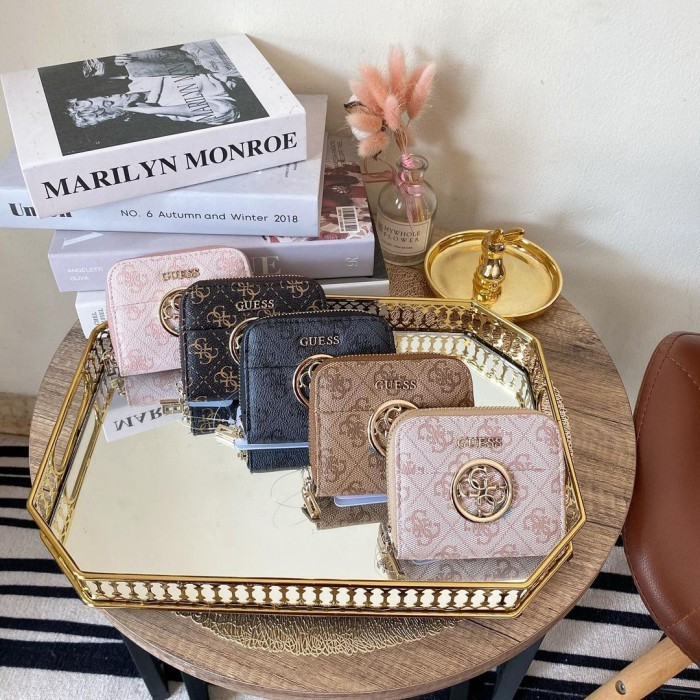 DOMPET WANITA GUESS MINI WALLET BRANDED ORIGINAL IMPORT TERBARU GS 027