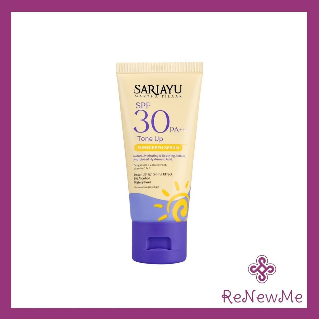 Sunscreen Tone Up Serum Sariayu SPF 30 PA+++ 30 ml Hybrid Sunscreen
