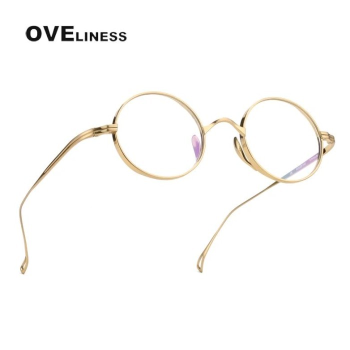 Retro Round Pure Titanium Glasses Frame Women Men Men'S Eyeglasses Frames Eye Glasses Small Eyewear