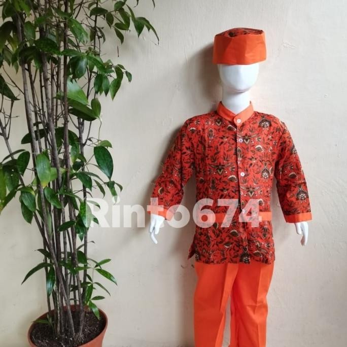 Seragam Sekolah Muslim Batik Paud dan TK Kualitas Bagus