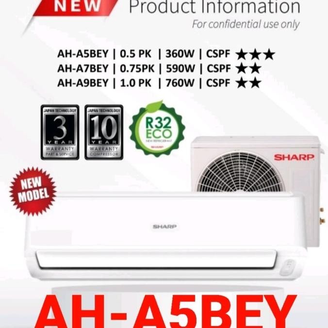 AC SHARP 1/2 PK AH-A 5UCYN LOW WATT 1/2PK 0,5 PK 0,5PK 0.5 PK 0.5PK