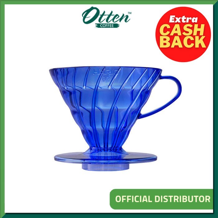 NEW Hario - Alat Seduh Saringan Kopi V60 Dripper Blue VD-02-TCB-A