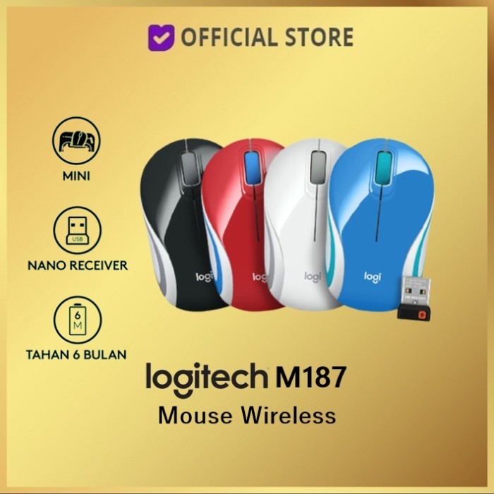 Logitech m187 Wireless Mouse mini / Mouse Wireless M187 / M 187