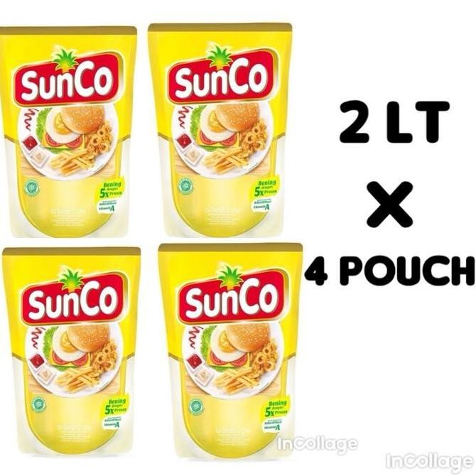 

Sunco 2L X 4 Pouch Paket Minyak Goreng Original Dan Terpercaya