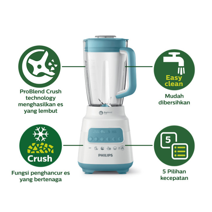 MIRUKU BLENDER HR 2223/60 BELENDER COPER 2L PHILIP JUICER