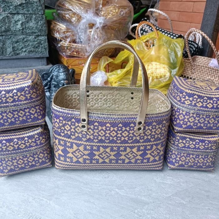 terbaru  tas keben bambu isi 2 dan 4 keben ready