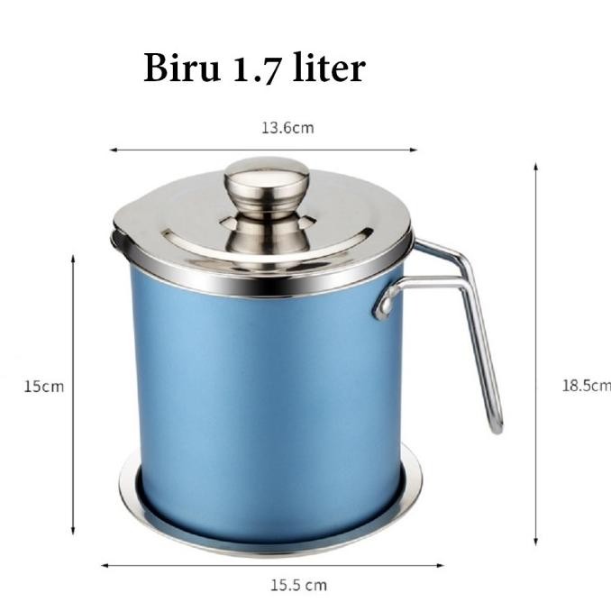 

Oil Pot Tempat Wadah Menaruh Minyak Goreng Masak Dengan Saringan Halus Original Dan Terpercaya
