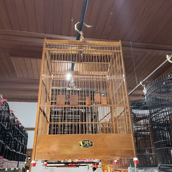 SANGKAR KANDANG BURUNG KOTAK NO 1 & 2 CMS JATI ORIGINAL ASLI KODE 83