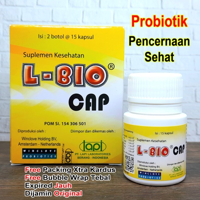 L-BIO CAP KAPSUL 1 BOTOL LBIO PROBIOTIK DIARE KONSTIPASI PENCERNAAN KODE 326