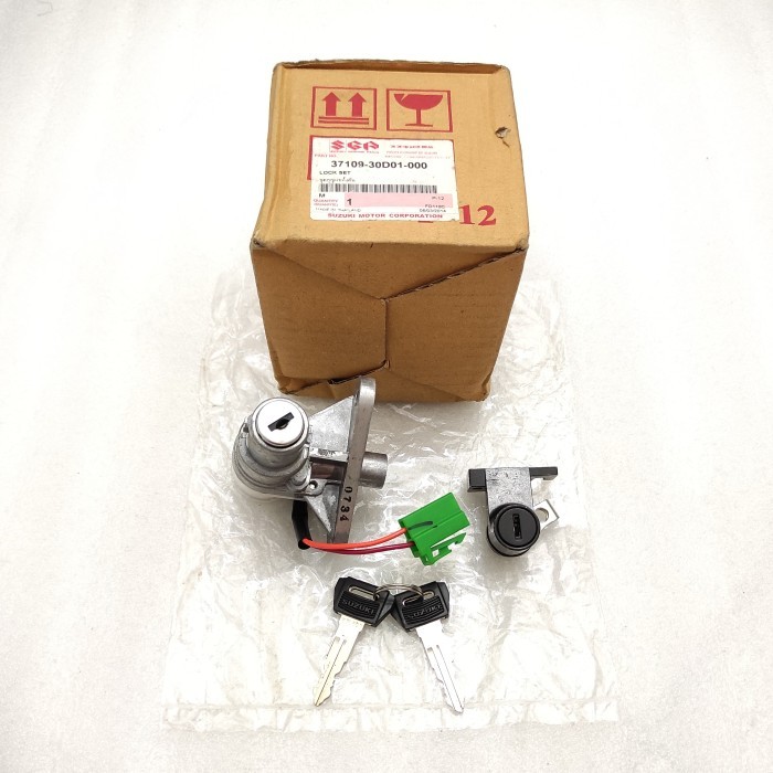 TERBARU - kunci kontak keyset key set suzuki shogun R 110 shogun kebo original