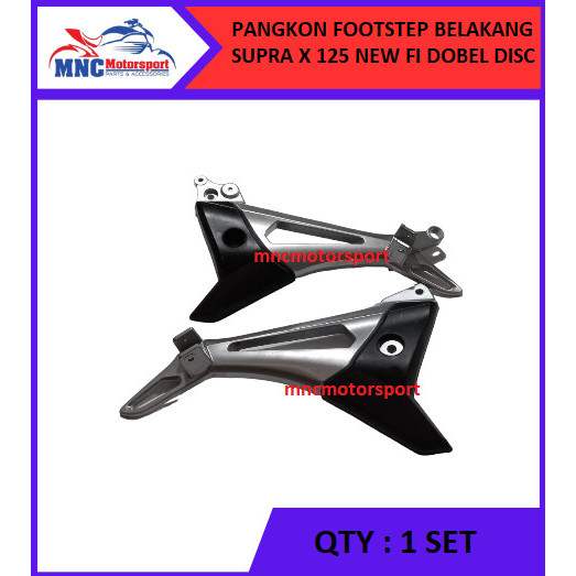 PANGKON FOOTSTEP SUPRA X 125 NEW FI DOBEL CAKRAM DUDUKAN FOOT STEP