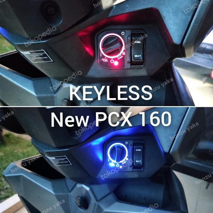 Ori - kunci kontak keyless pcx 160 paket full original honda dapat 2 remot