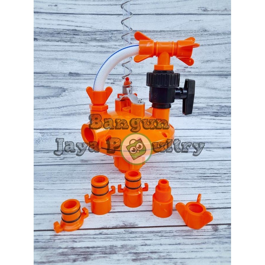 

READY REGULATOR ORANGE / REGULATOR NIPEL /TEMPAT MINUM AYAM/ALAT TERNAK AYAM