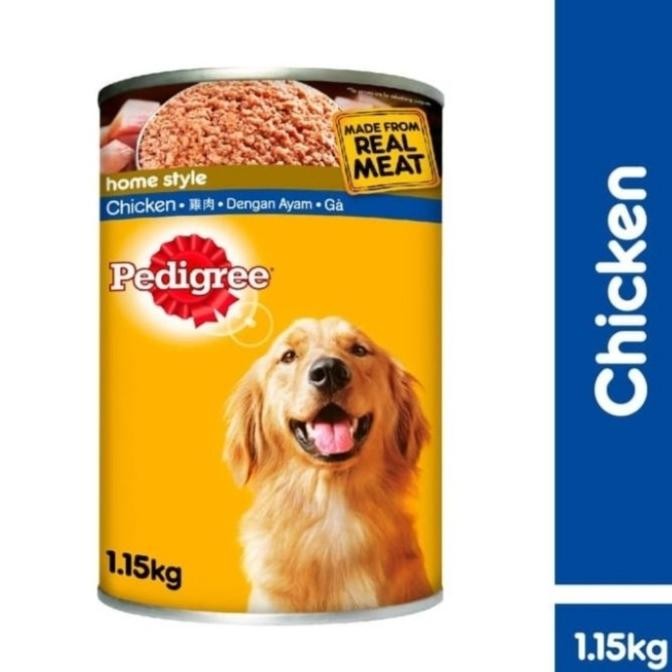 

READY MAKANAN KALENG BASAH ANJING PEDIGREE CHICKEN/AYAM 1,15KG-WET DOG FOOD